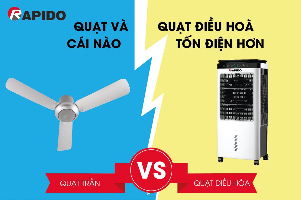 Quạt và quạt điều hoà cái nào tốn điện hơn Quạt và quạt điều hoà cái nào tốn điện hơn